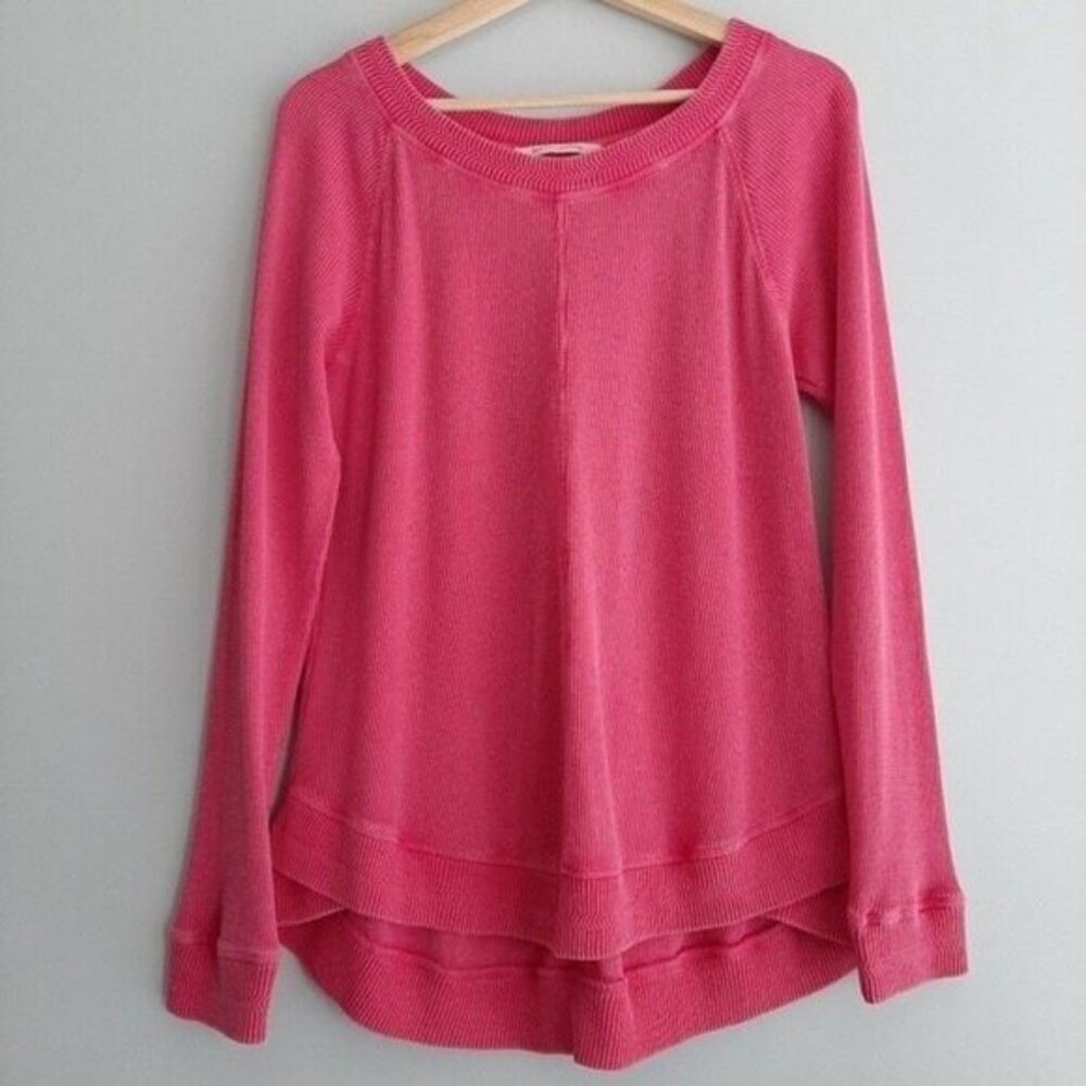 SOFT SURROUNDINGS Darby Soft Waffle Knit Thermal Top Sz S